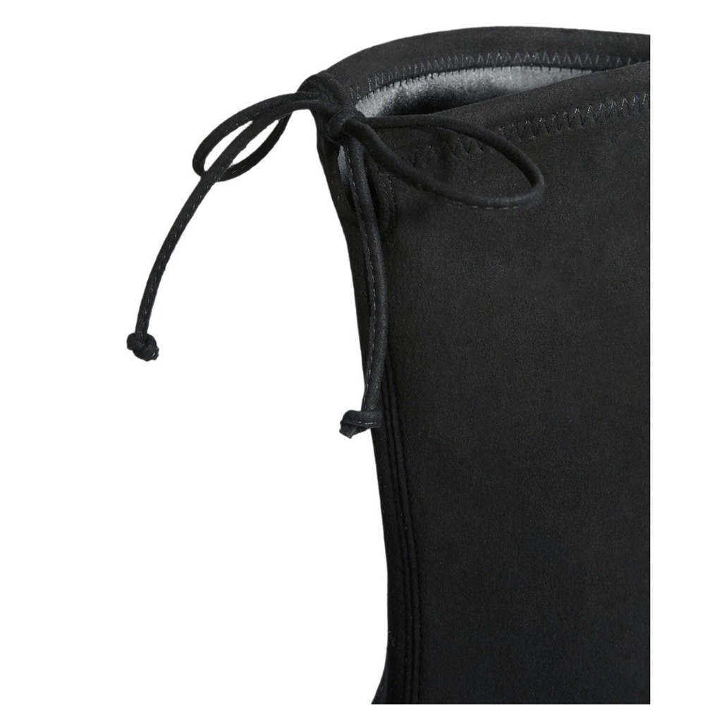 Stuart Weitzman‎ Mara Boots Women's Size 9.5 B Black Suede Stretch Satin Lined - Picture 4 of 9